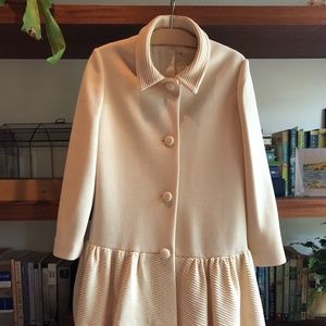 Vintage Italian Cream Wool Coat